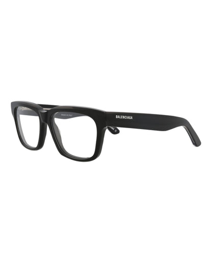 Balenciaga Unisex Square/Rectangle Black Black Transparent Fashion Designer Eyewear