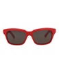 Balenciaga Unisex Square/Rectangle Red Red Grey Fashion Designer Eyewear Red Red Grey