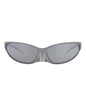 Balenciaga Unisex Shield/Wrap Grey Grey Grey Fashion Designer Eyewear