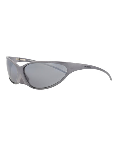 Balenciaga Unisex Shield/Wrap Grey Grey Grey Fashion Designer Eyewear