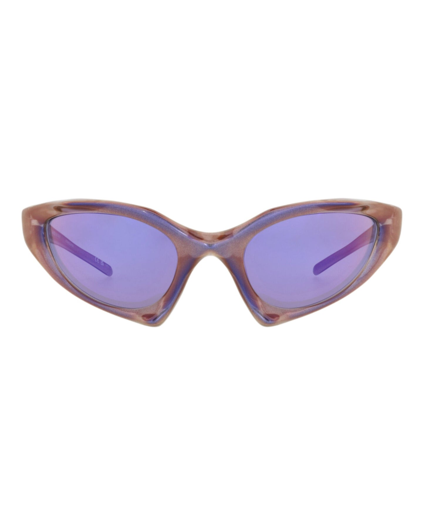 Balenciaga Unisex Shield/Wrap Violet Violet Violet Fashion Designer Eyewear