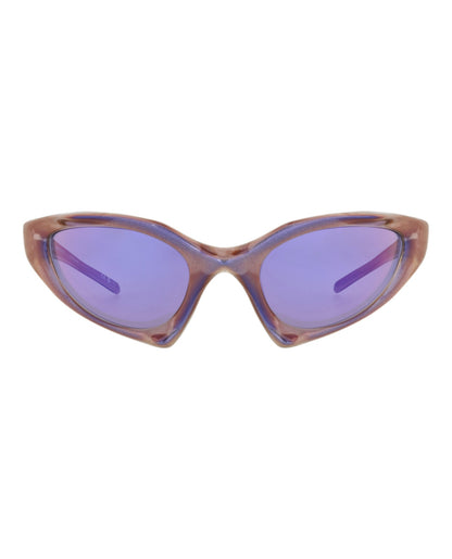 Balenciaga Unisex Shield/Wrap Violet Violet Violet Fashion Designer Eyewear