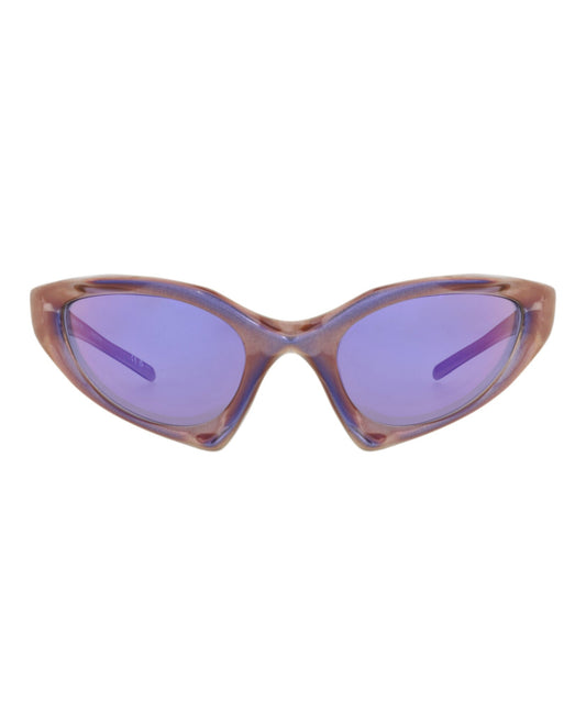Balenciaga Unisex Shield/Wrap Violet Violet Violet Fashion Designer Eyewear