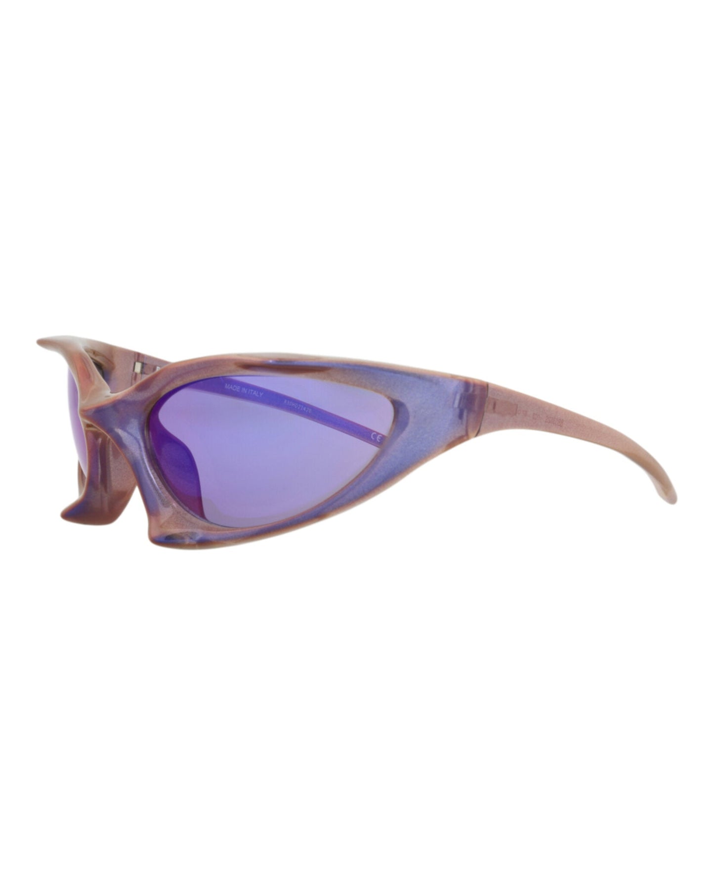 Balenciaga Unisex Shield/Wrap Violet Violet Violet Fashion Designer Eyewear