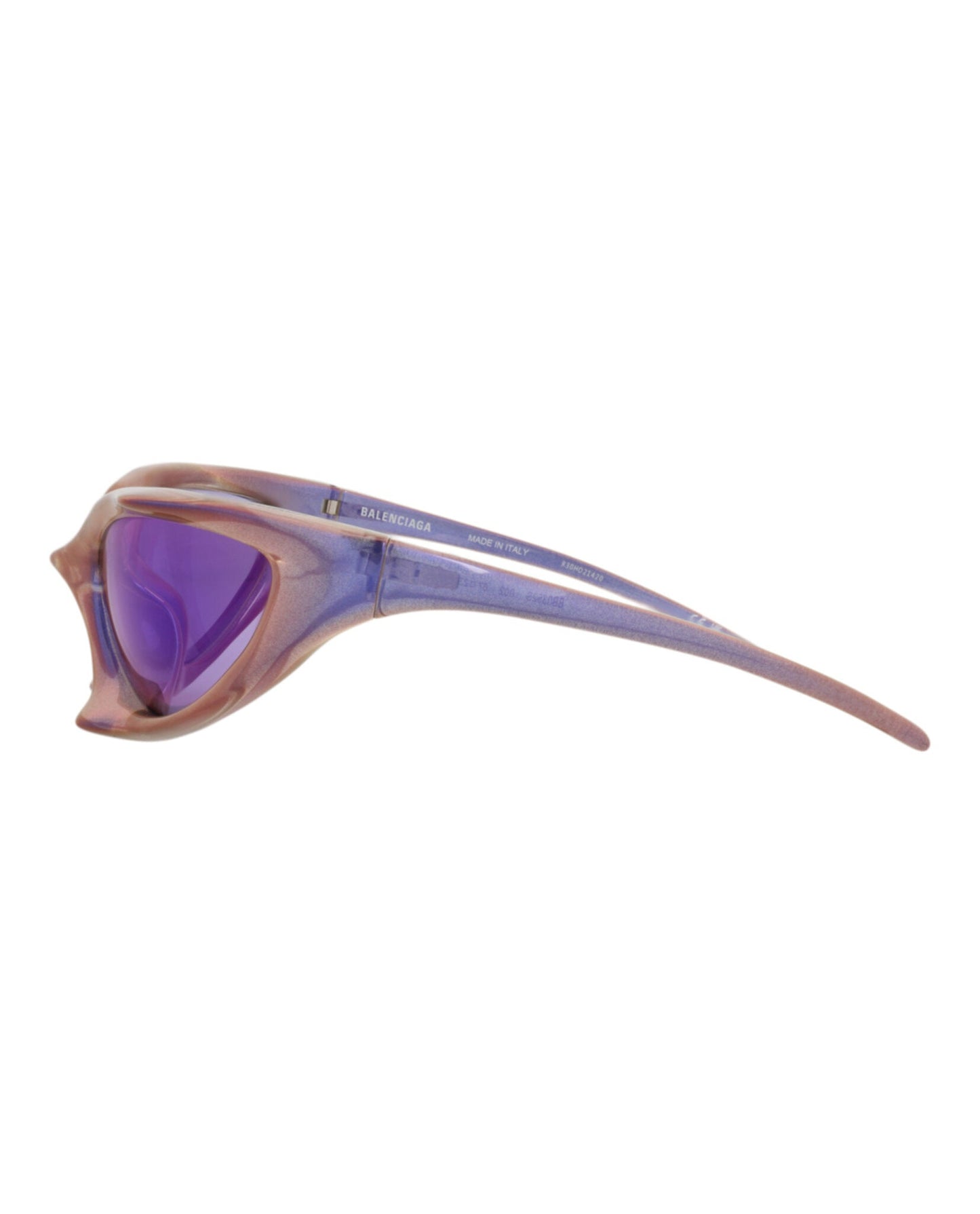 Balenciaga Unisex Shield/Wrap Violet Violet Violet Fashion Designer Eyewear