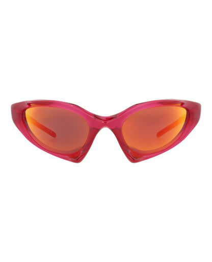 Balenciaga Unisex Shield/Wrap Red Red Red Fashion Designer Eyewear