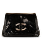 Chanel Vintage Black Vinyl Shoulder Bag