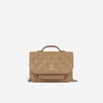 Chanel Mini Business Affinity Clutch on Chain