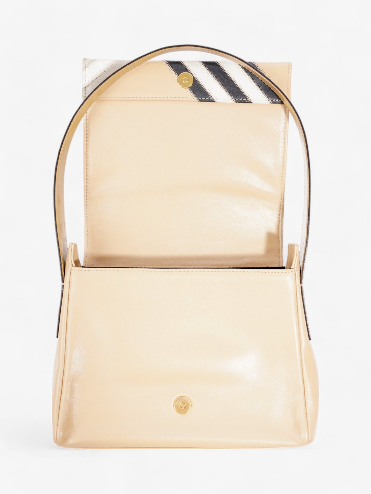 Burberry Shoulder Bag Beige / Red / Black Leather