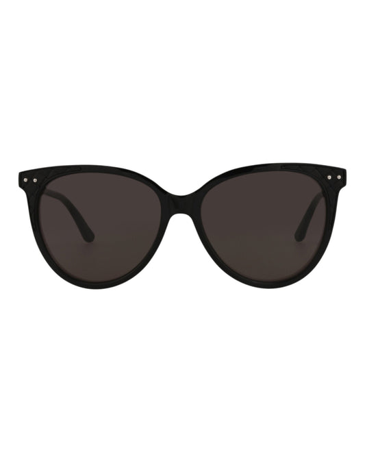 Bottega Veneta Womens Cat Eye Black Black Grey Fashion Designer Eyewear