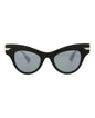 Bottega Veneta Womens Cat Eye Black Black Silver Fashion Designer Eyewear