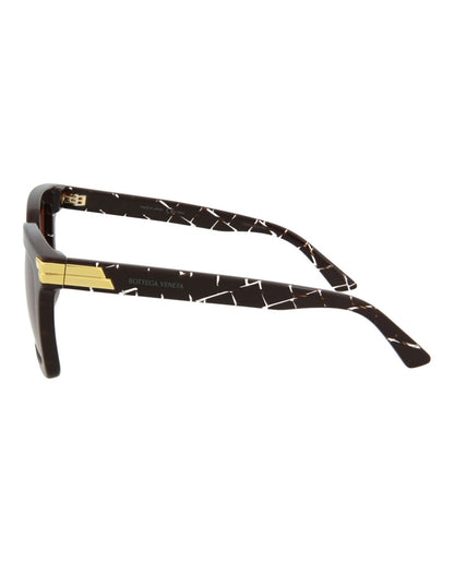 Bottega Veneta Womens Square/Rectangle Burgundy Burgundy Pink Fashion Designer Eyewear