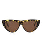 Bottega Veneta Womens Cat Eye Havana Havana Brown Fashion Designer Eyewear