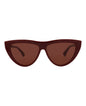 Bottega Veneta Womens Cat Eye Burgundy Burgundy Red Fashion Designer Eyewear