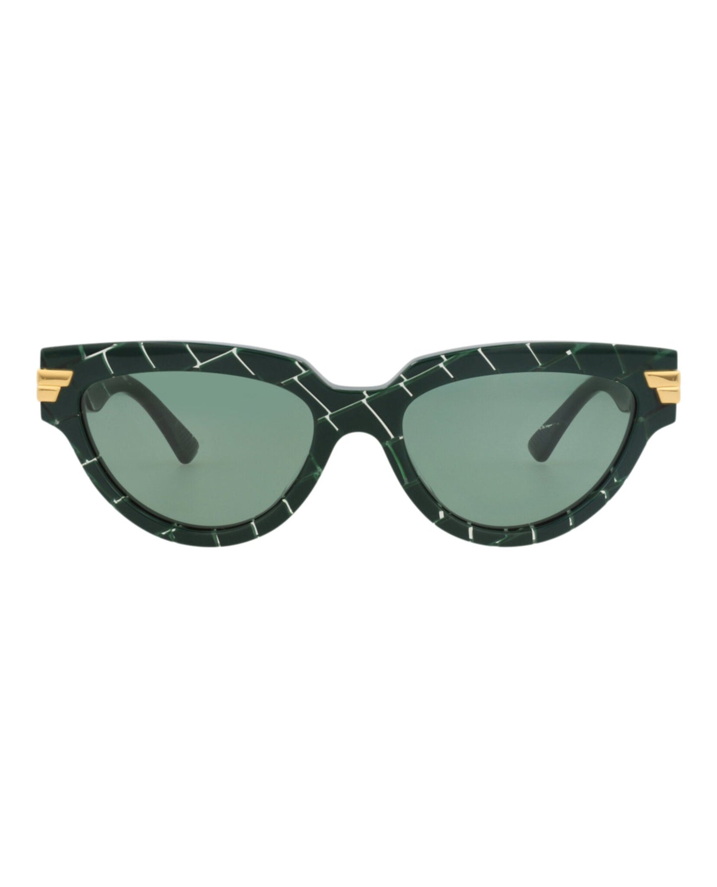 Bottega Veneta Womens Cat Eye Green Green Green Fashion Designer Eyewear