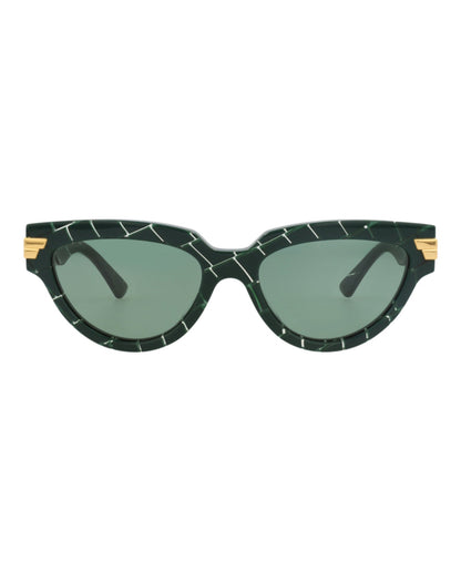 Bottega Veneta Womens Cat Eye Green Green Green Fashion Designer Eyewear