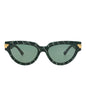 Bottega Veneta Womens Cat Eye Green Green Green Fashion Designer Eyewear