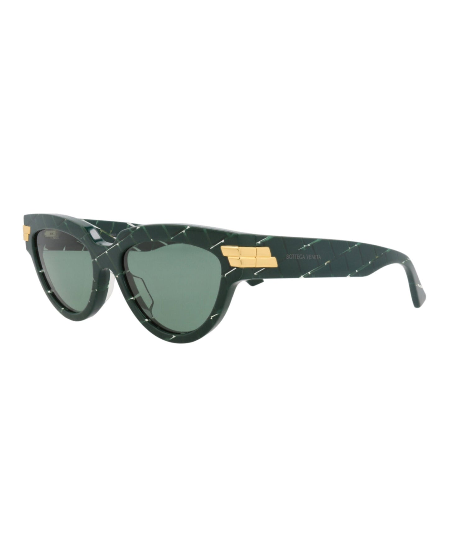 Bottega Veneta Womens Cat Eye Green Green Green Fashion Designer Eyewear