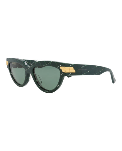 Bottega Veneta Womens Cat Eye Green Green Green Fashion Designer Eyewear