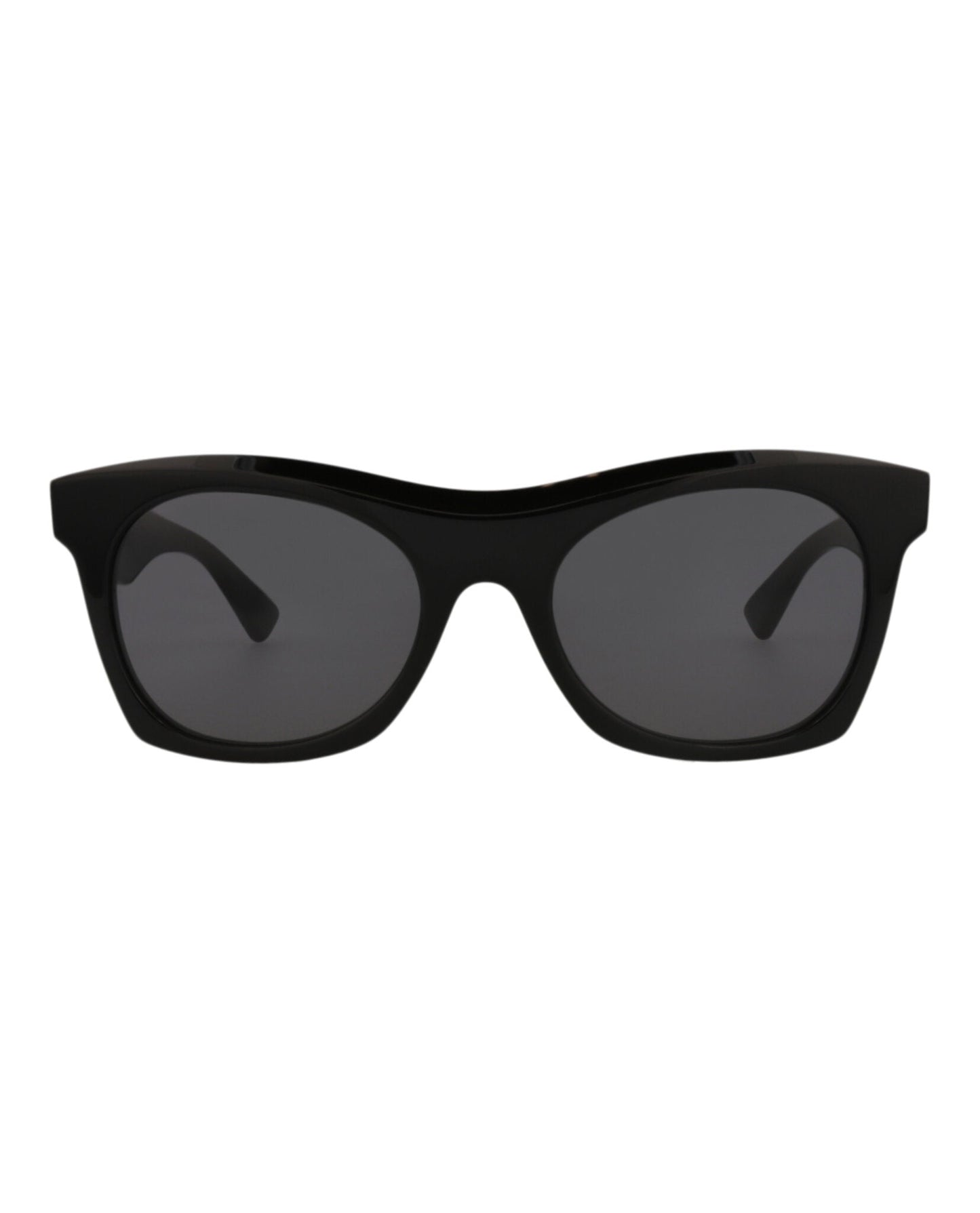 Bottega Veneta Unisex Square/Rectangle Black Black Grey Fashion Designer Eyewear