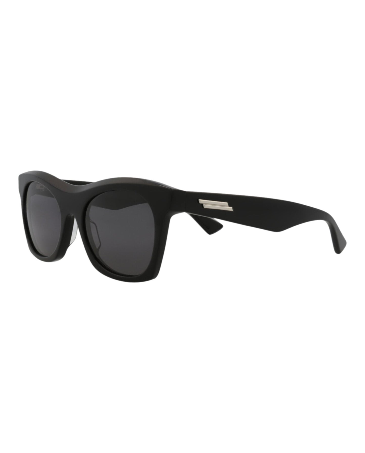 Bottega Veneta Unisex Square/Rectangle Black Black Grey Fashion Designer Eyewear