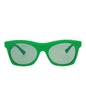 Bottega Veneta Unisex Square/Rectangle Green Green Green Fashion Designer Eyewear
