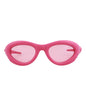 Bottega Veneta Unisex Round/Oval Pink Pink Pink Fashion Designer Eyewear Pink Pink Pink