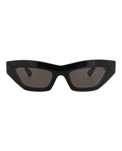 Bottega Veneta Womens Cat Eye Black Black Grey Fashion Designer Eyewear