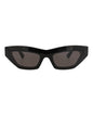 Bottega Veneta Womens Cat Eye Black Black Grey Fashion Designer Eyewear