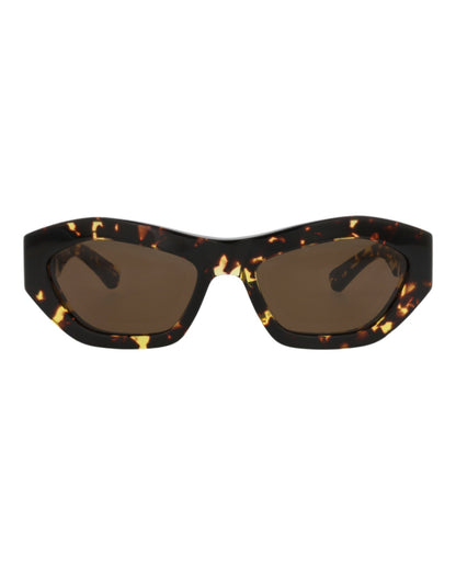 Bottega Veneta Womens Round/Oval Havana Havana Brown Fashion Designer Eyewear