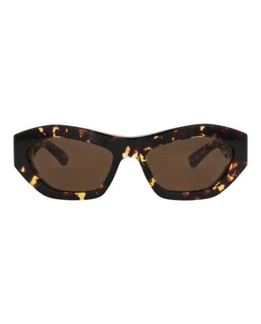 Bottega Veneta Womens Round/Oval Havana Havana Brown Fashion Designer Eyewear