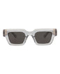 Bottega Veneta Unisex Square/Rectangle Crystal Crystal Grey Fashion Designer Eyewear