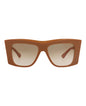Bottega Veneta Womens Square/Rectangle Brown Brown Brown Fashion Designer Eyewear