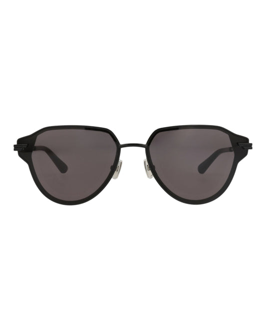 Bottega Veneta Unisex Aviator Black Black Grey Fashion Designer Eyewear