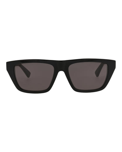 Bottega Veneta Womens Square/Rectangle Black Black Grey Fashion Designer Eyewear