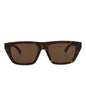 Bottega Veneta Womens Square/Rectangle Havana Havana Brown Fashion Designer Eyewear