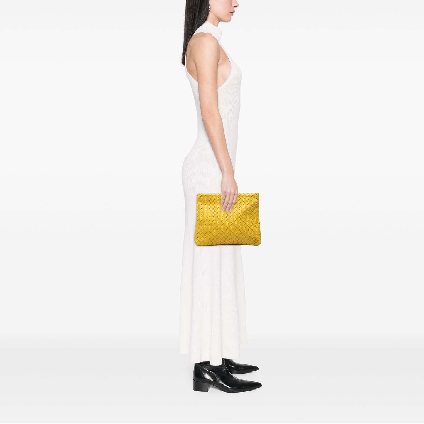 Bottega Veneta Nappa Intrecciato Fold Over Clutch