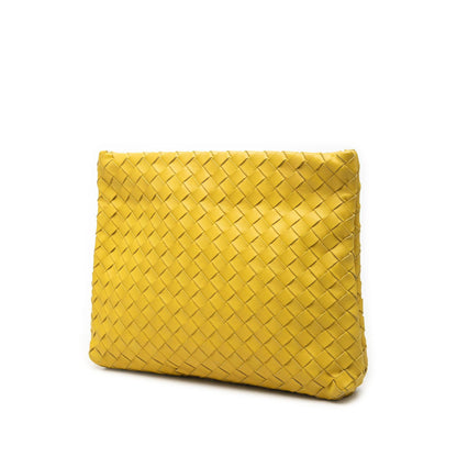 Bottega Veneta Nappa Intrecciato Fold Over Clutch