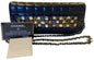 Chanel 11A Paris-Byzance Black Chocolate Bar Lambskin Leather Jeweled Clutch Minaudière Bag