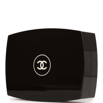 Chanel Minaudiere Compact Clutch Black Acrylic Silver Hardware