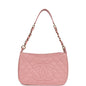 Chanel Vintage Timeless Shoulder Bag Pink Caviar Gold Hardware