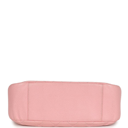 Chanel Vintage Timeless Shoulder Bag Pink Caviar Gold Hardware