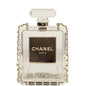 Chanel Minaudiere No. 5 Perfume Clutch Transparent Plexiglass Light Gold Hardware