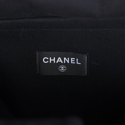 Chanel Coco Beach Tote Black Terry Cloth with Towel
