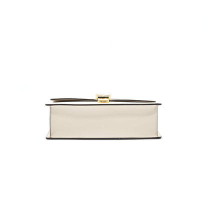 Gucci Sylvie Small Shoulder Bag White  (Leather Strap Missing)