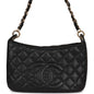 Chanel Vintage Timeless CC Shoulder Bag Black Caviar Gold Hardware
