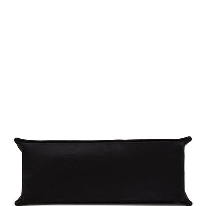 Chanel Vintage Square Shoulder Bag Black Satin Gold Hardware