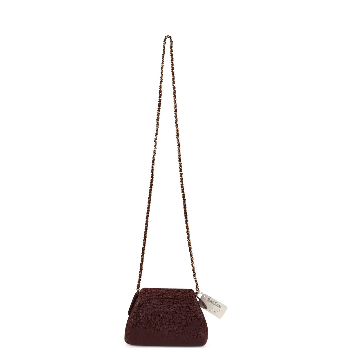 Chanel Vintage CC Shoulder Bag Brown Caviar Gold Hardware