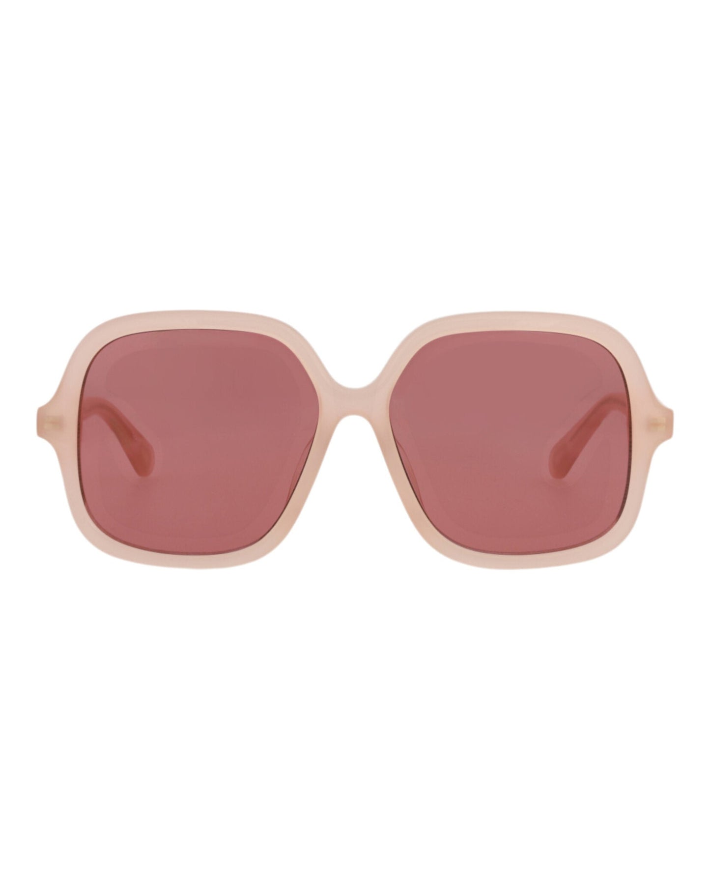 Chloé Kids Unisex Square/Rectangle Pink Pink Brown Fashion Designer Eyewear