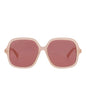 Chloé Kids Unisex Square/Rectangle Pink Pink Brown Fashion Designer Eyewear